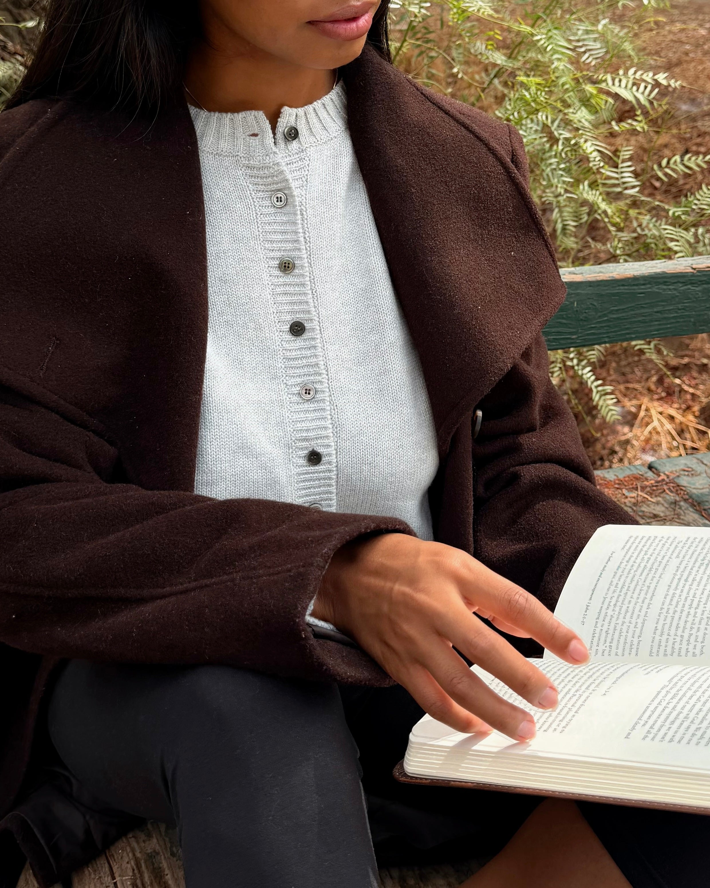 Weave Cardigan // Ash