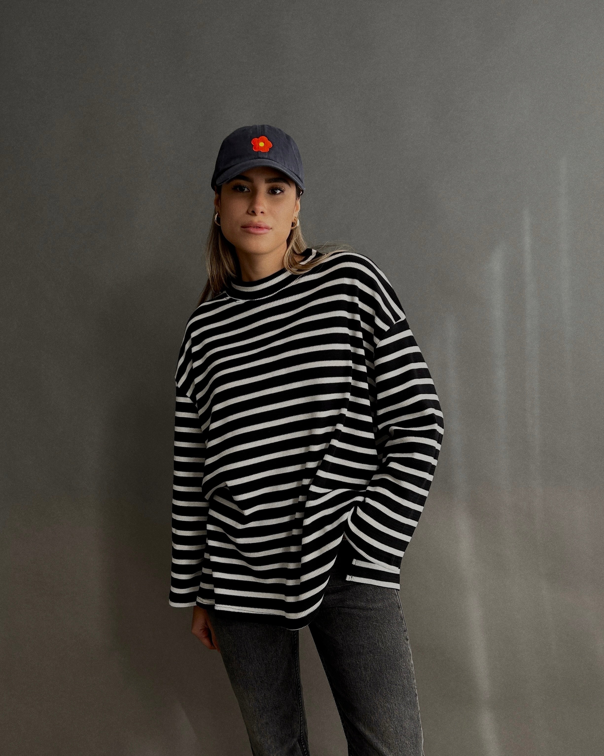 Striped Thermal Knit // Onyx