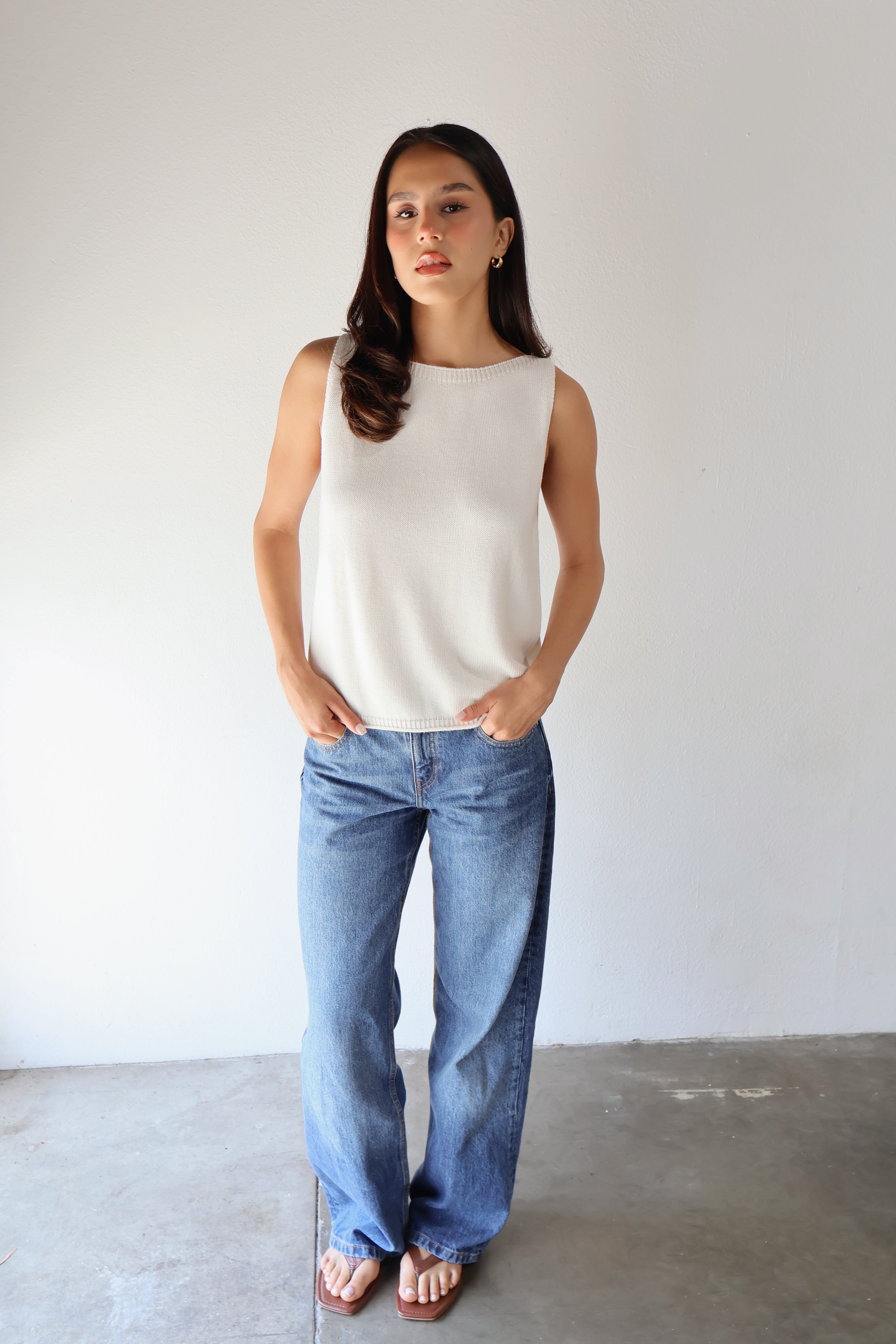 BOATNECK TANK // CHALK