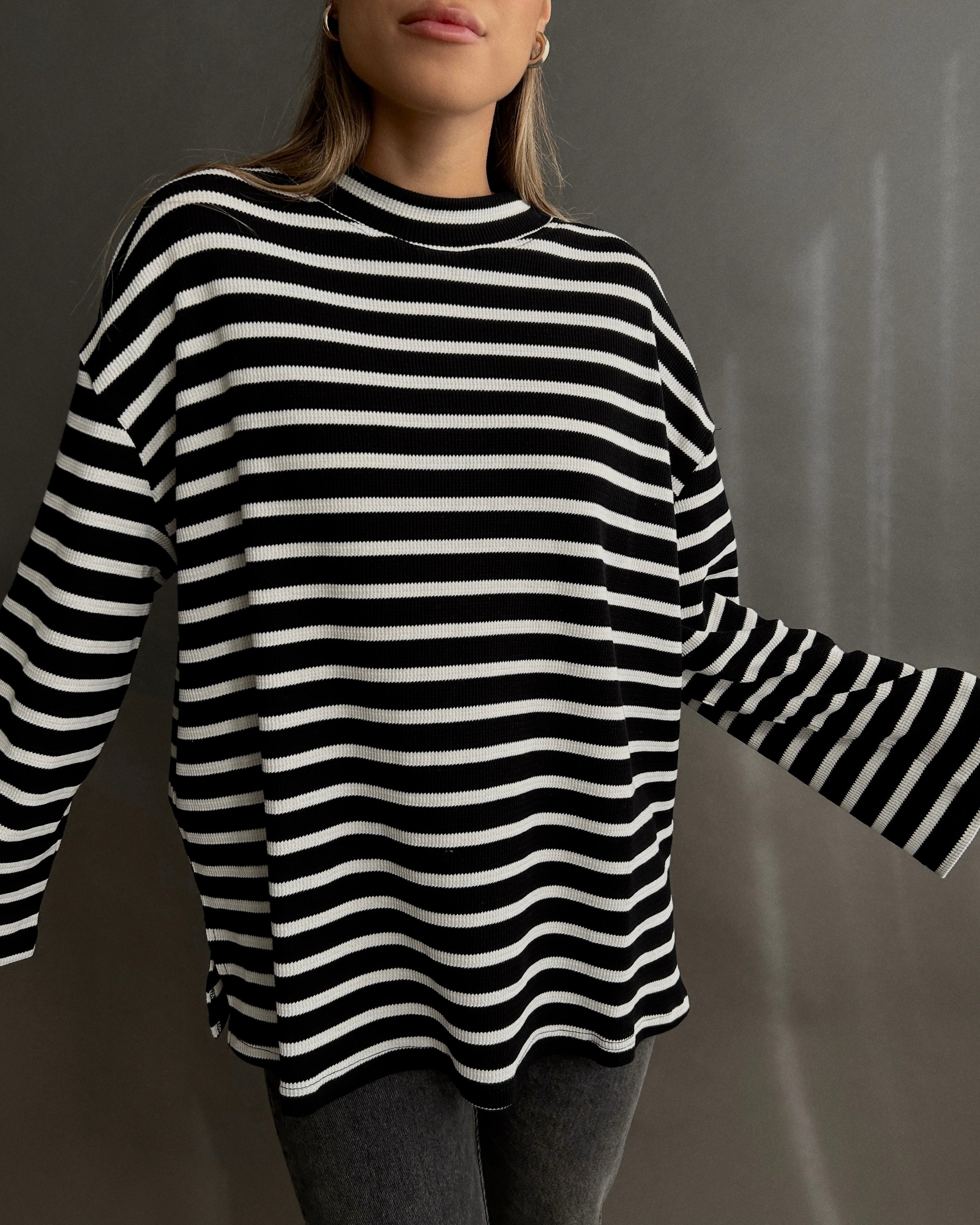 Striped Thermal Knit // Onyx