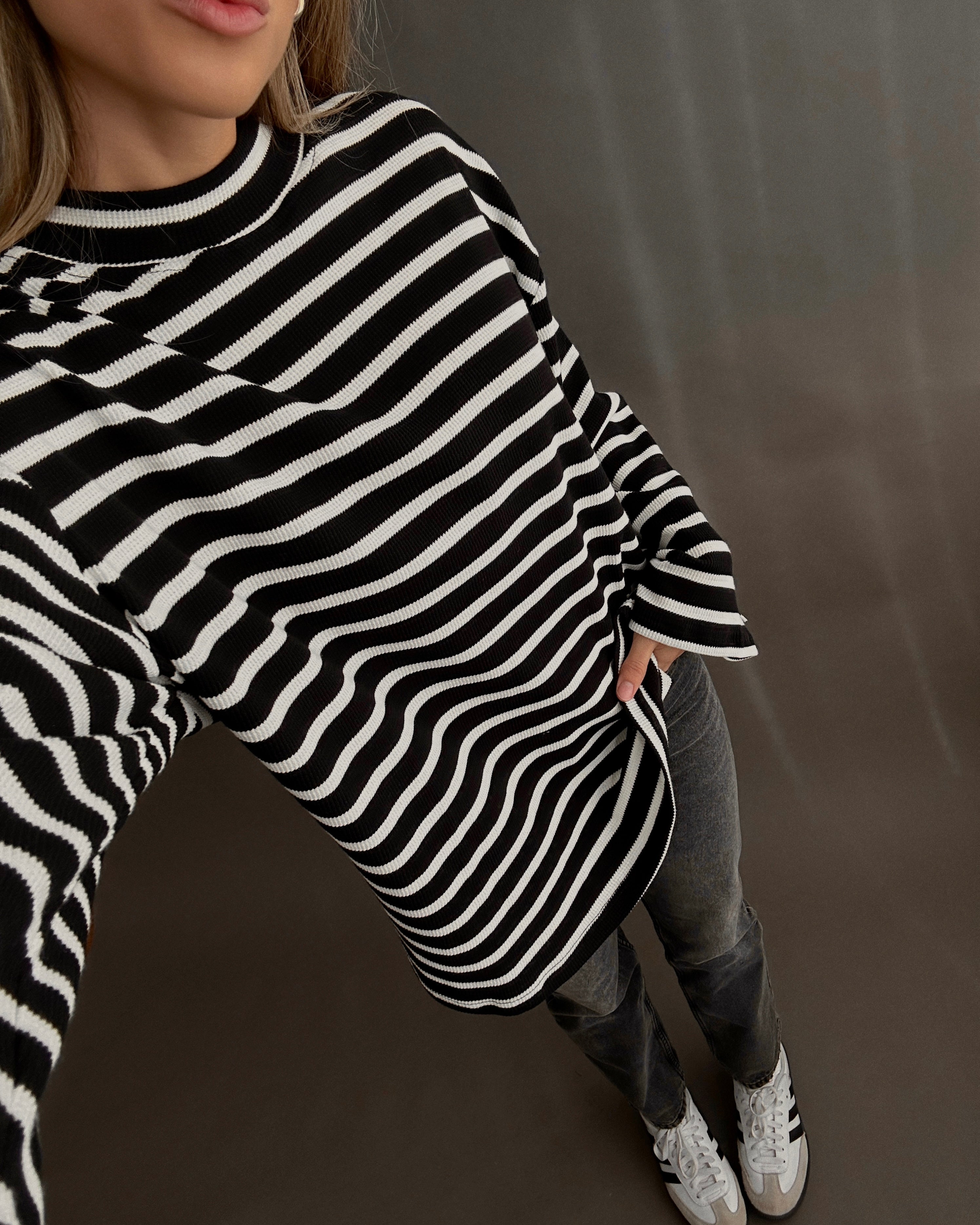 Striped Thermal Knit // Onyx