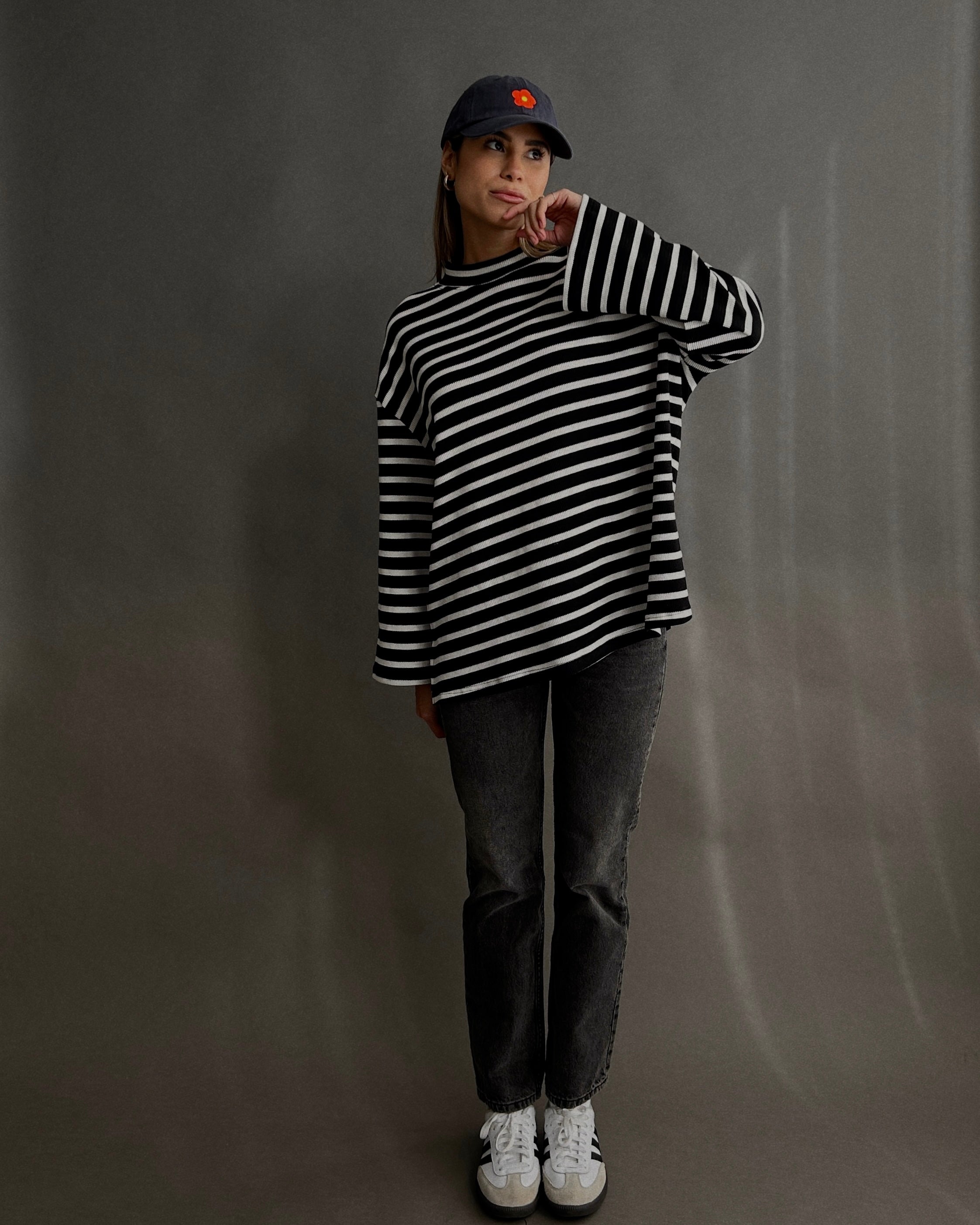 Striped Thermal Knit // Onyx