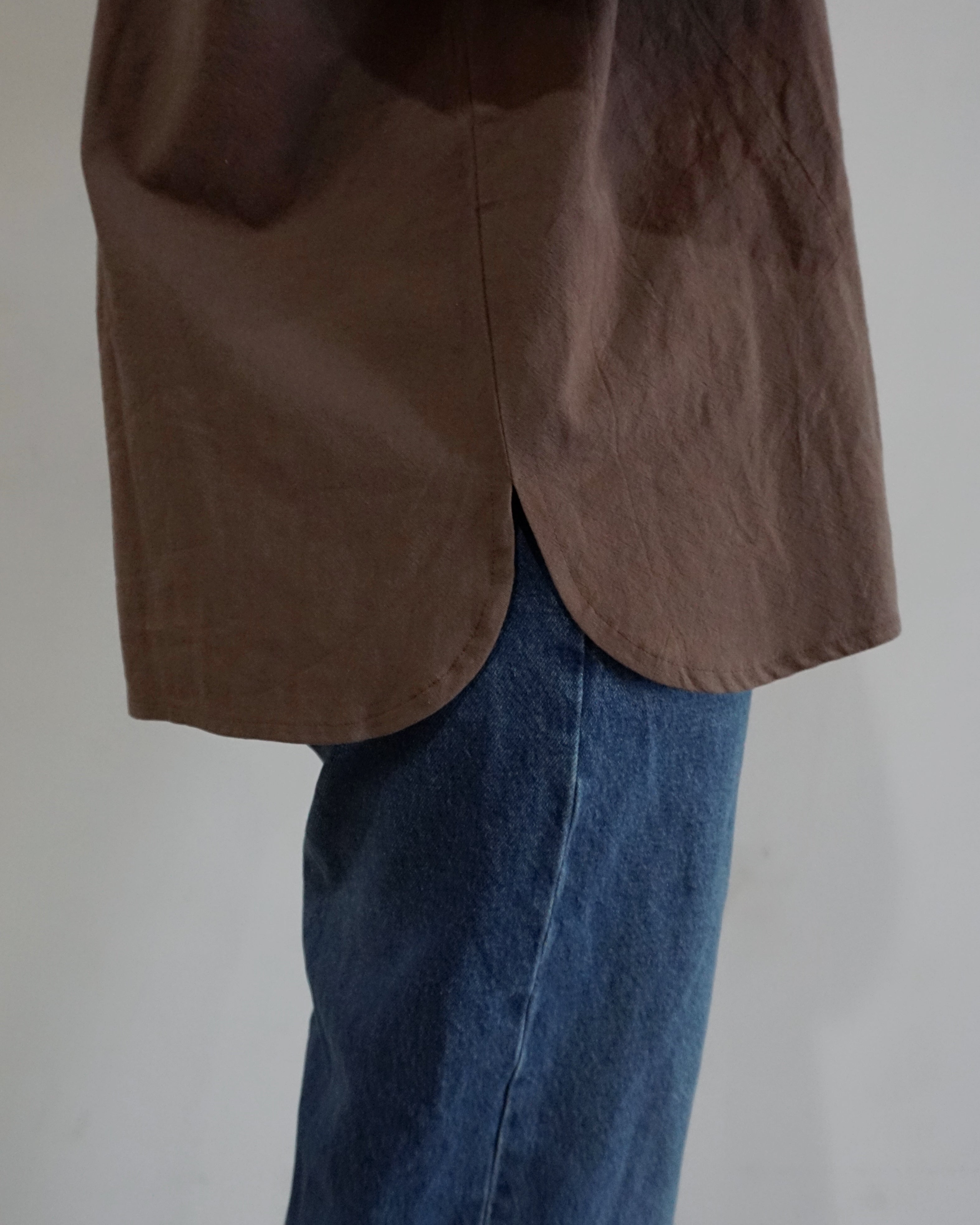 WASHED COTTON SHIRT // CHICORY