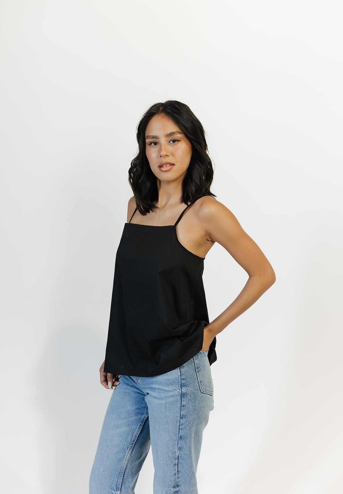 Square Cami — Onyx