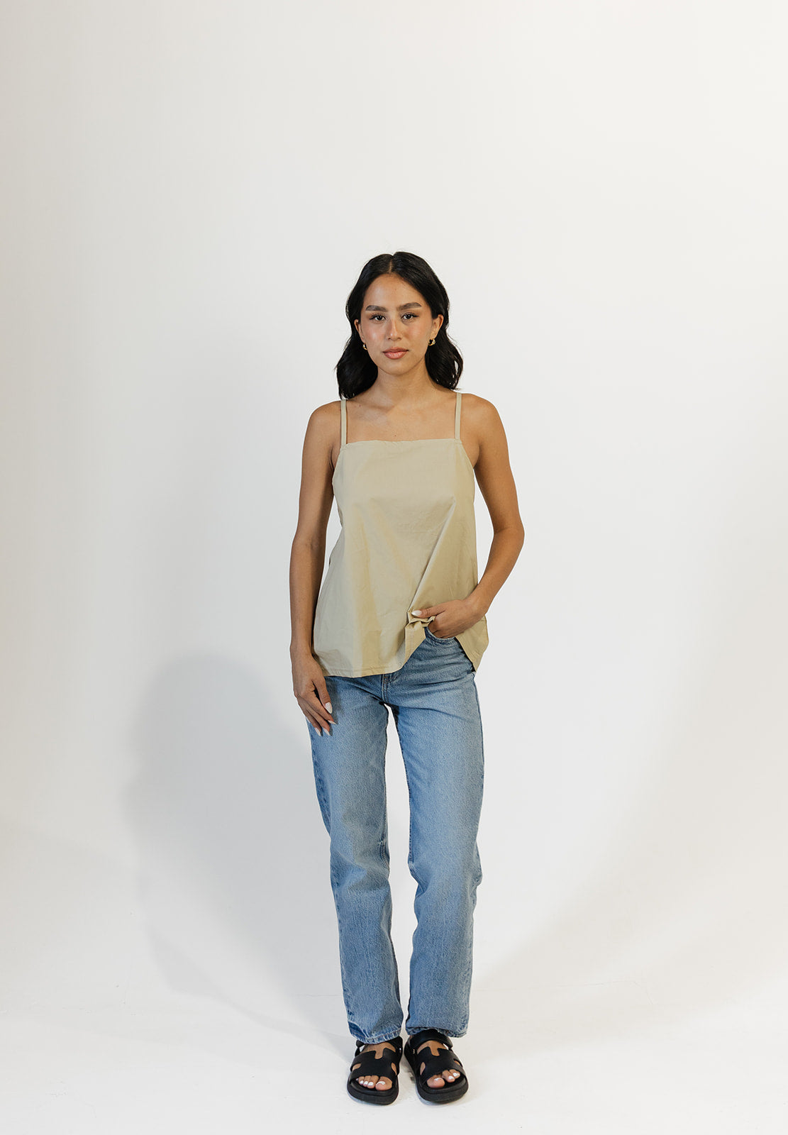 Square Cami — Seagrass