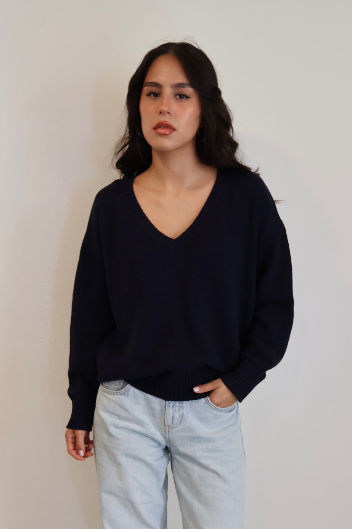 Heritage V-Neck Knit // Imperial