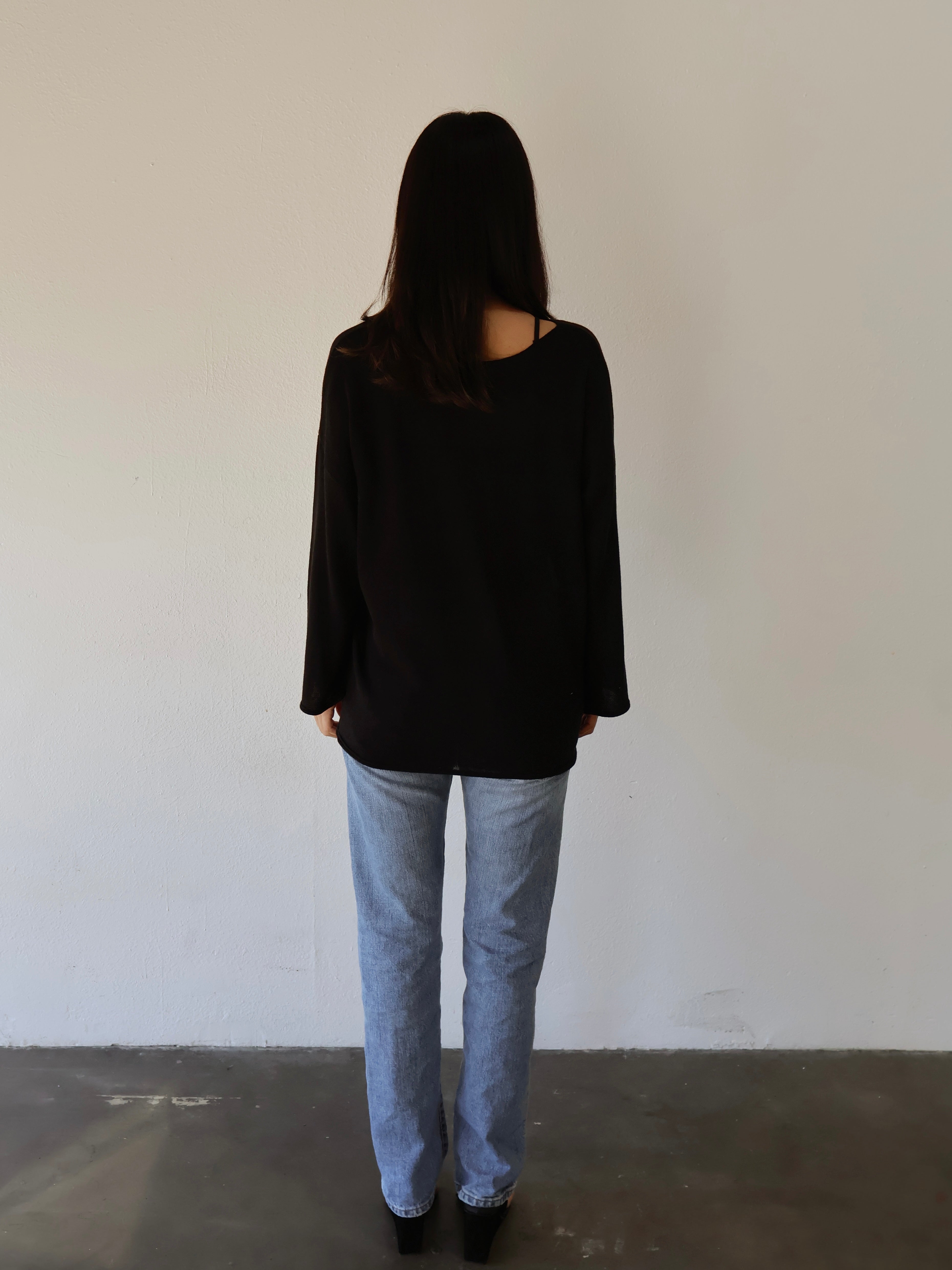 SOFTWEAR BOATNECK KNIT // ONYX