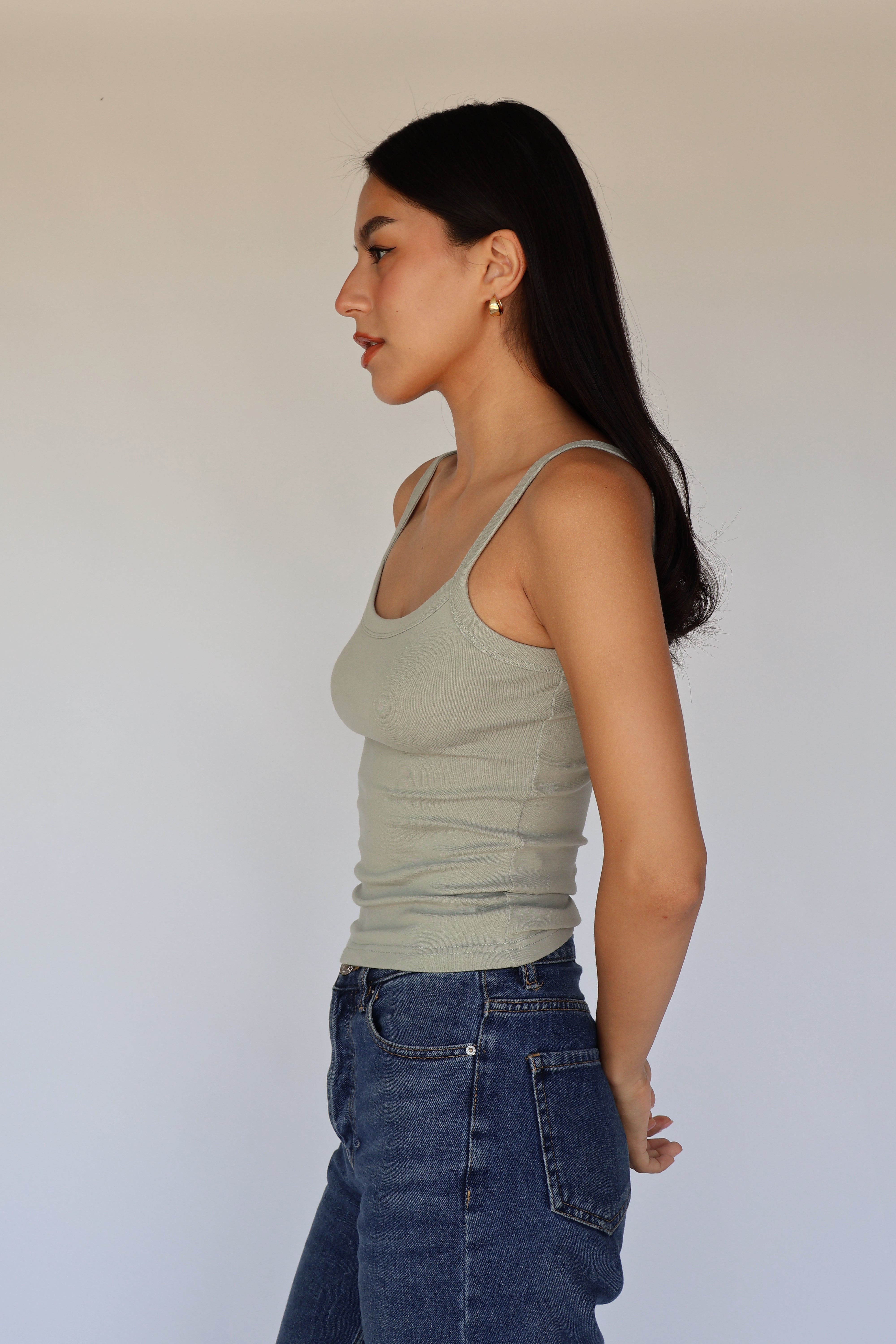 Singlet Tank // PISTACHIO