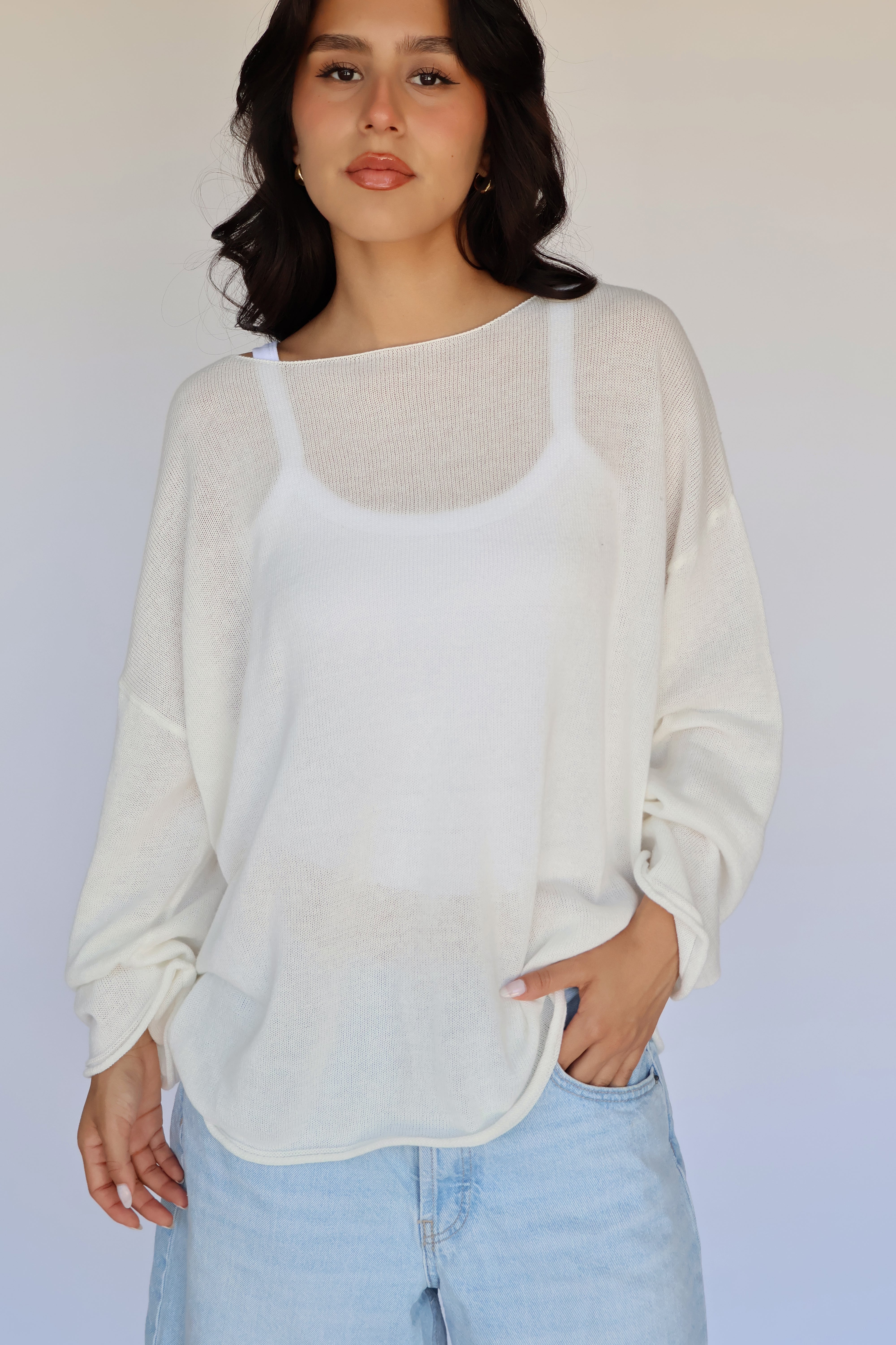 SOFTWEAR BOATNECK KNIT // CHALK