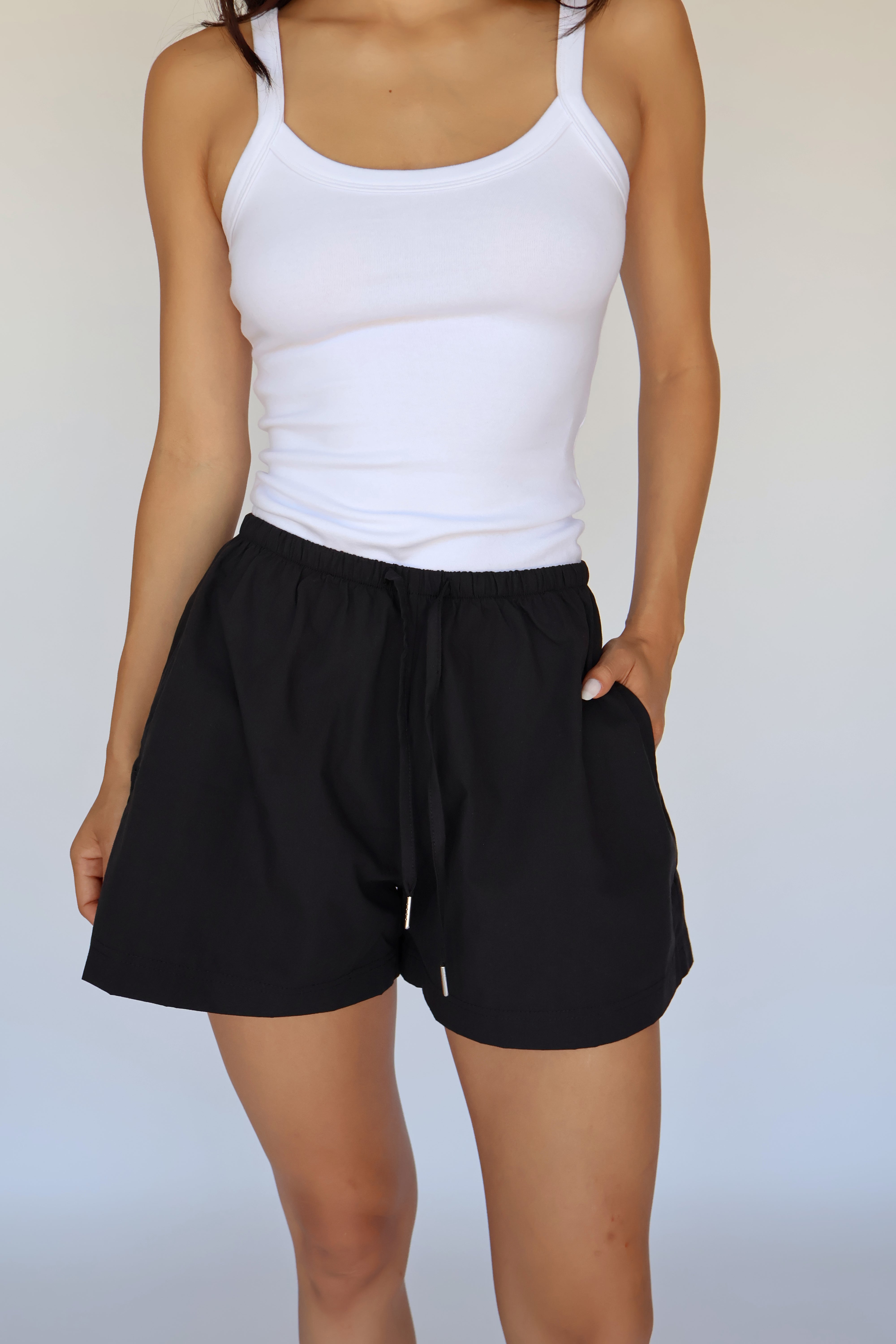 The Poplin Short // Onyx