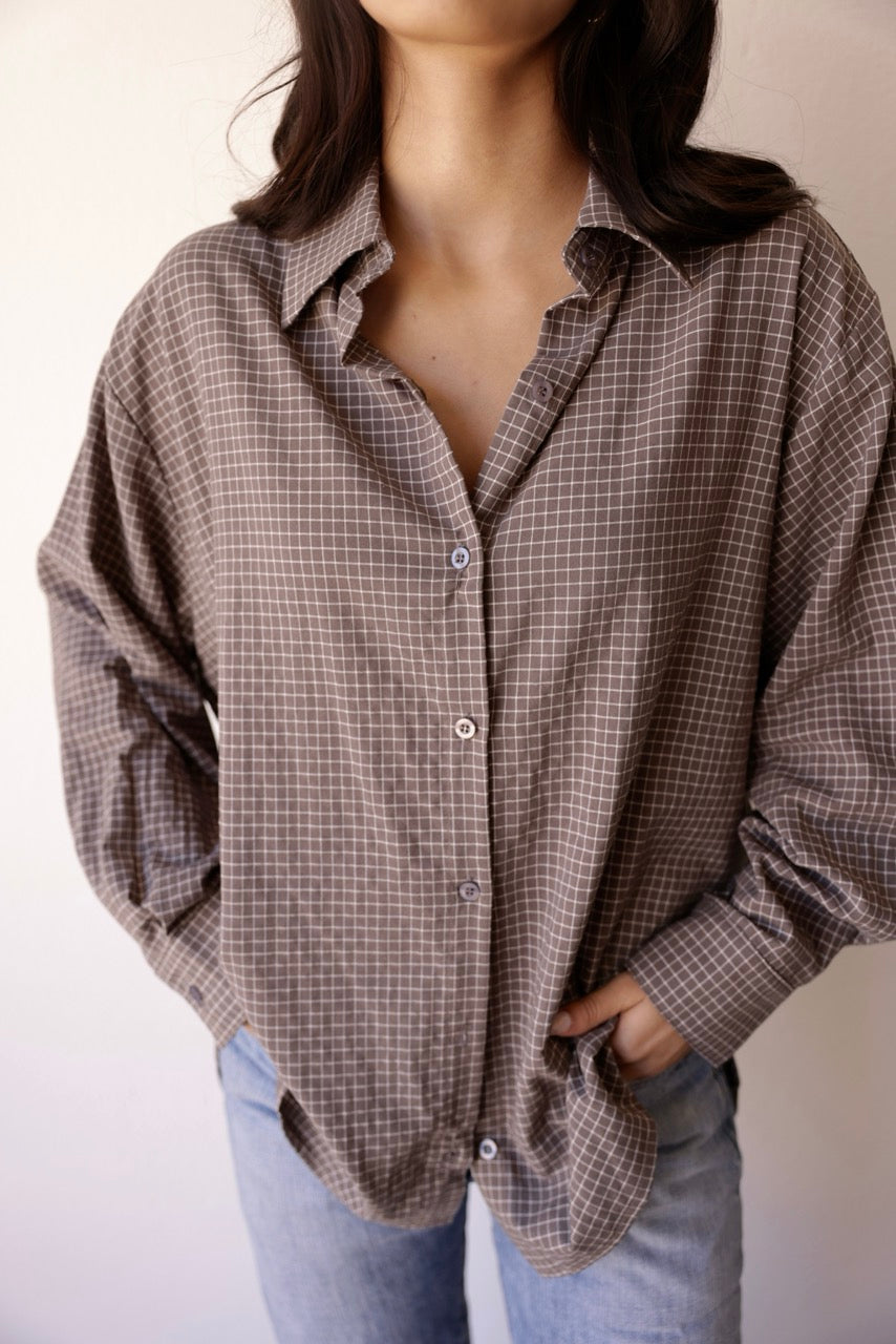 Grid Shirt // Driftwood