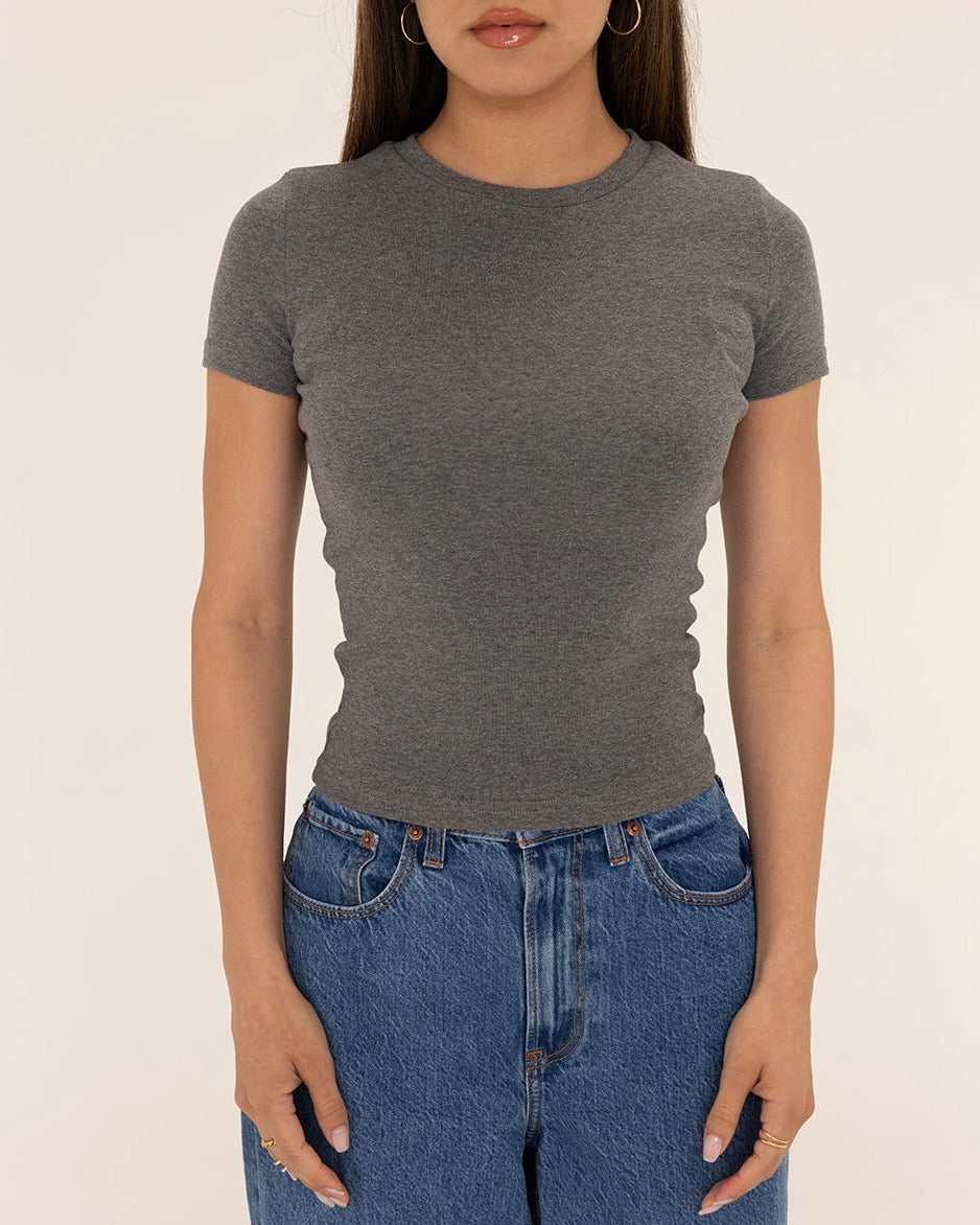 Baby Tee // Carbon
