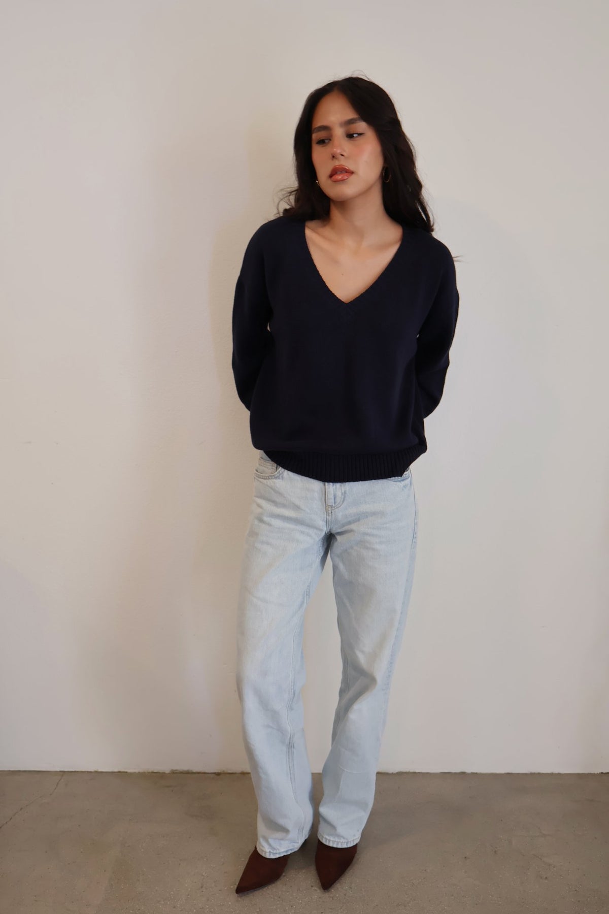 Heritage V-Neck Knit // Imperial
