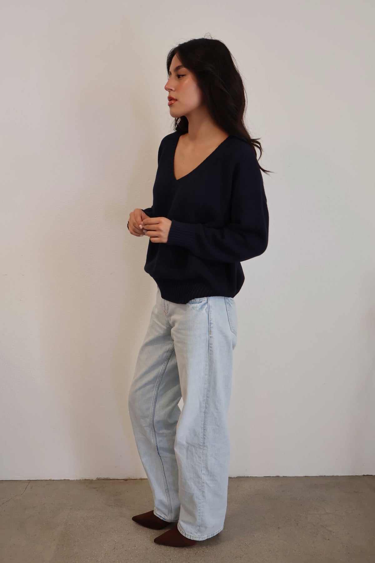 Heritage V-Neck Knit // Imperial