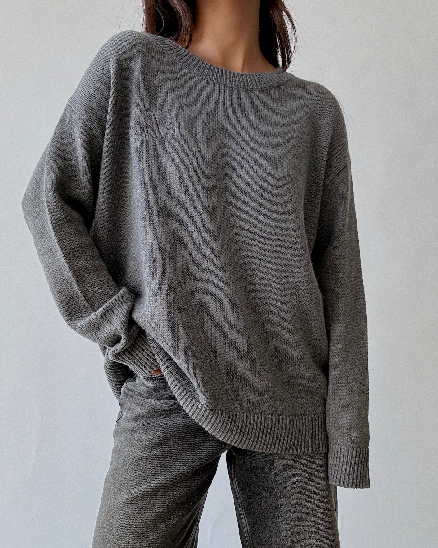 SLOUCH KNIT // SLATE