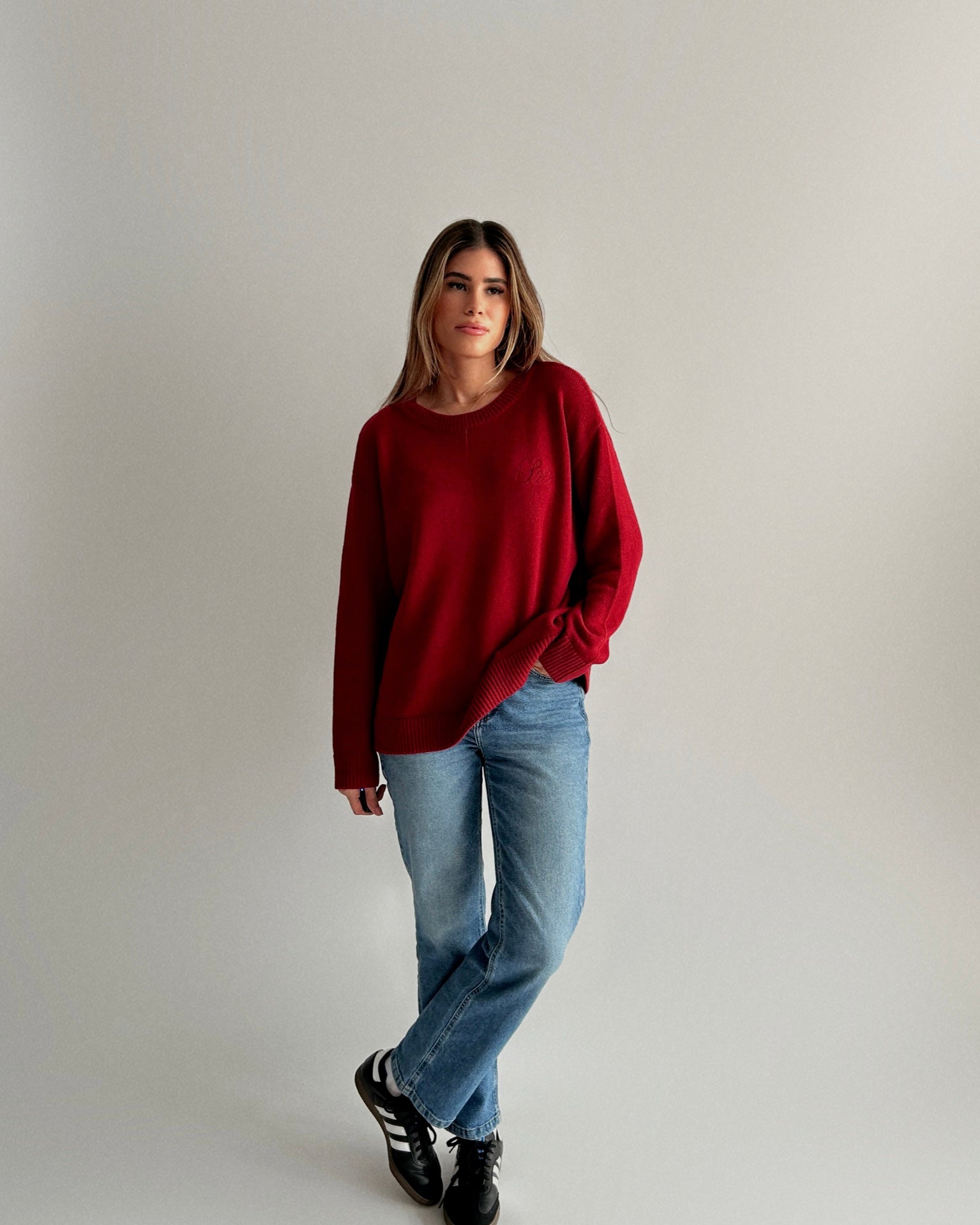 SLOUCH KNIT // WINE