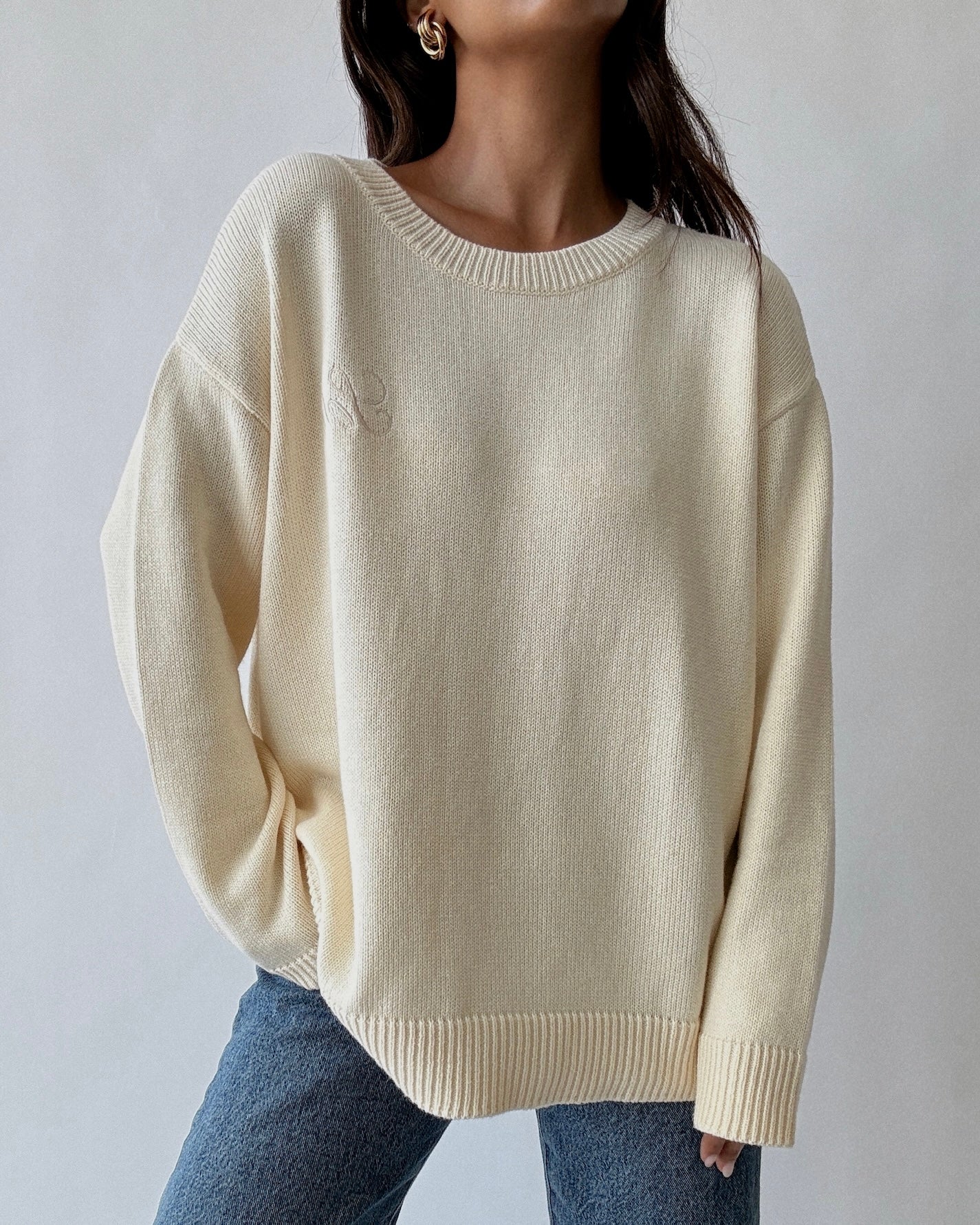 SLOUCH KNIT // BUTTERCREAM