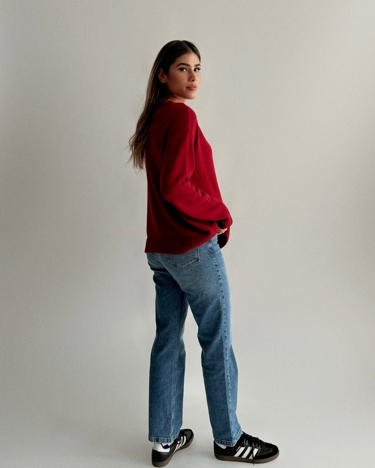 SLOUCH KNIT // WINE