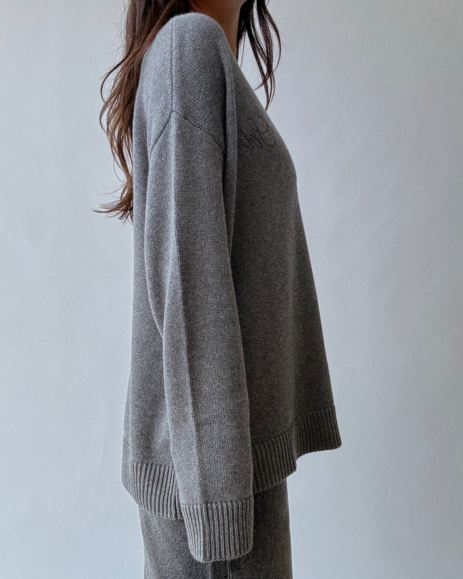 SLOUCH KNIT // SLATE