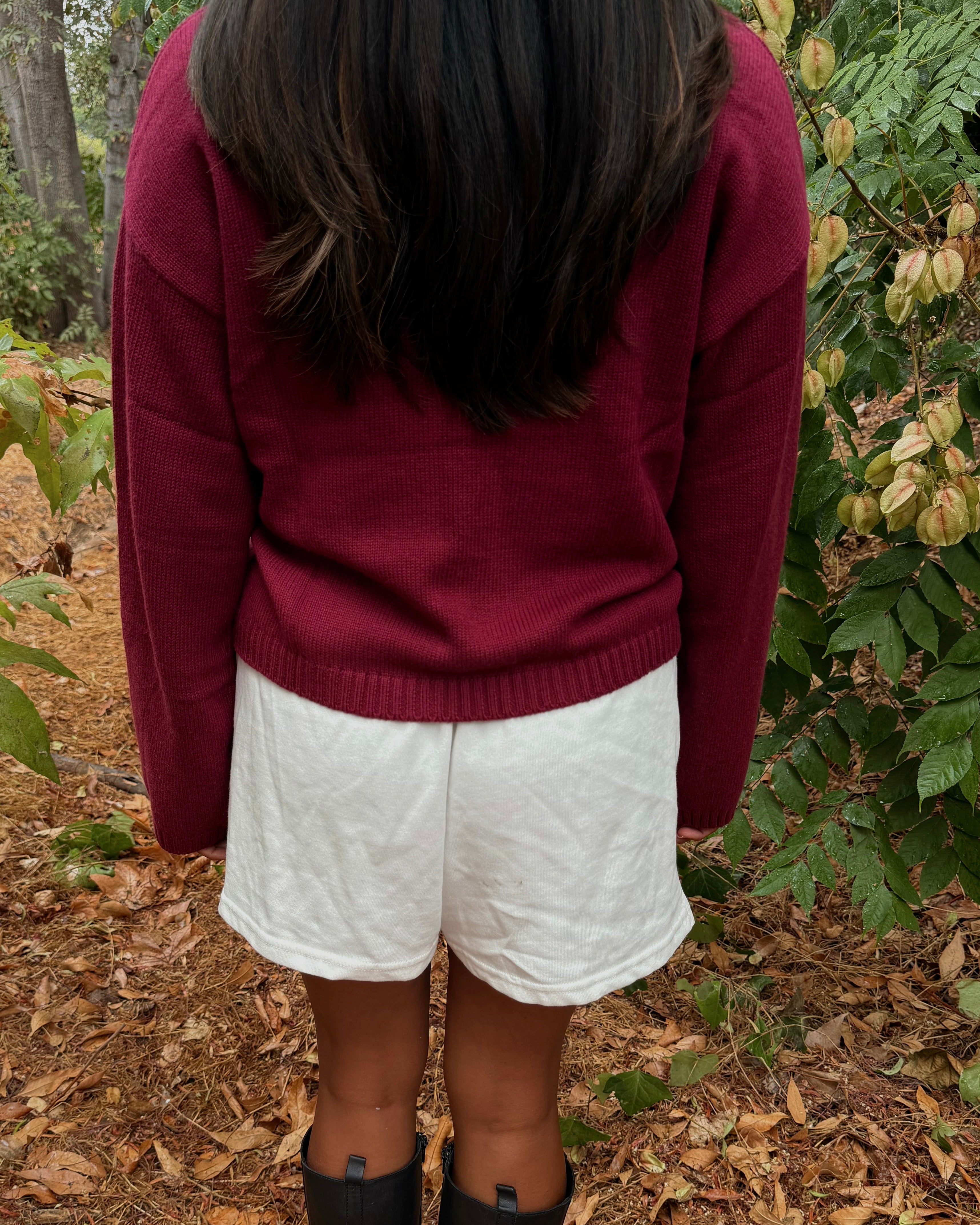 Weave Cardigan // Mulberry