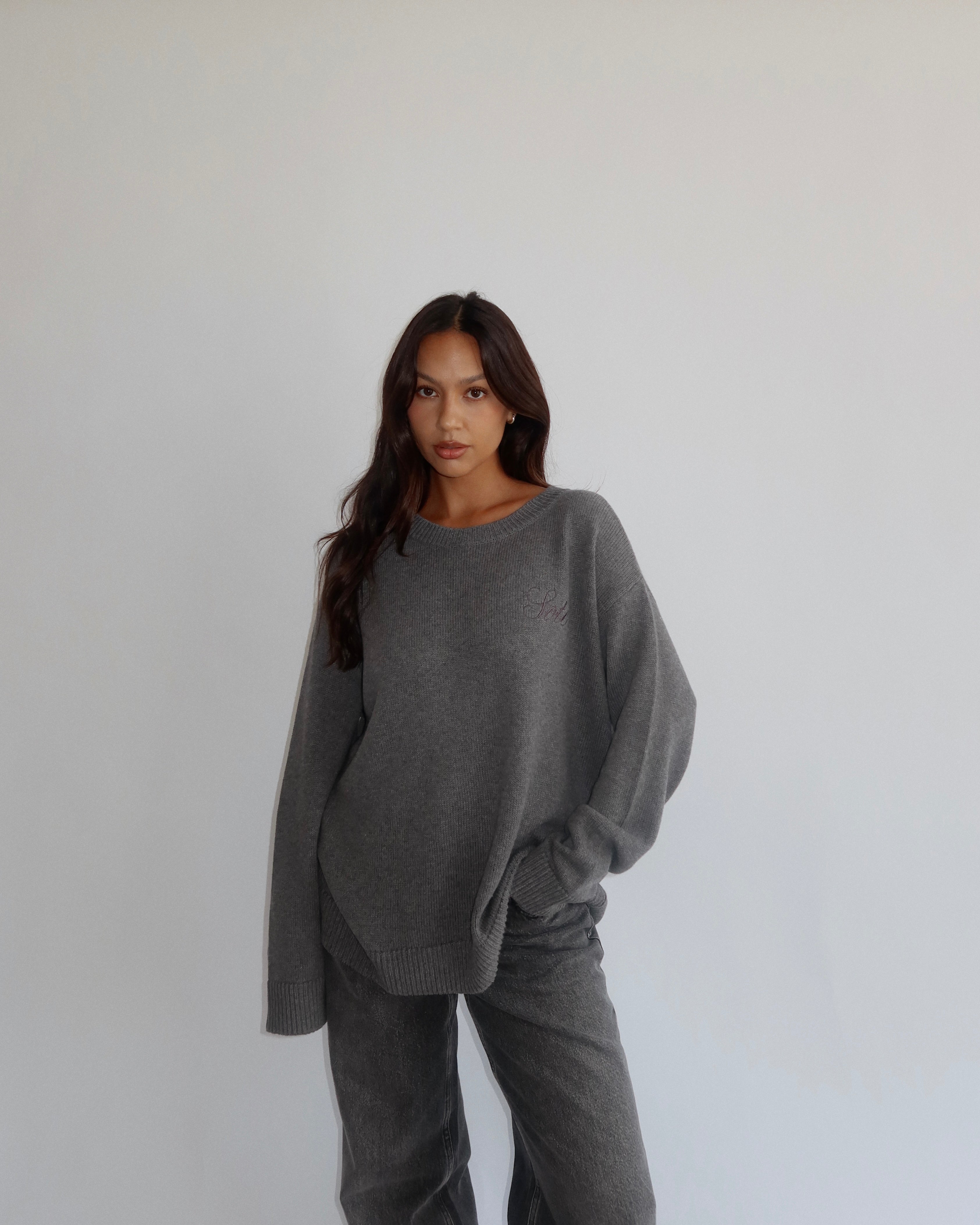 SLOUCH KNIT // SLATE