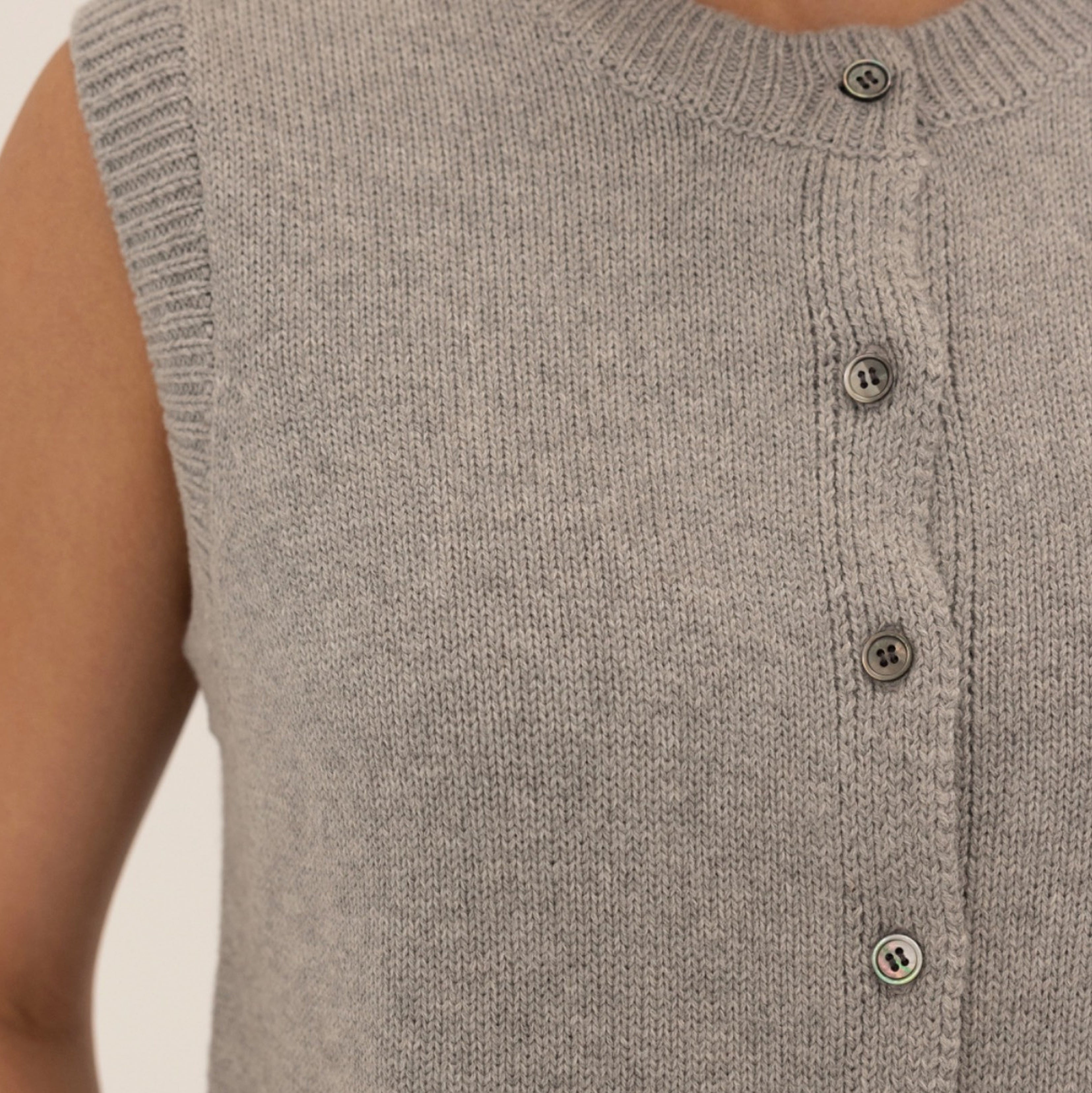 Weave Vest // Stone