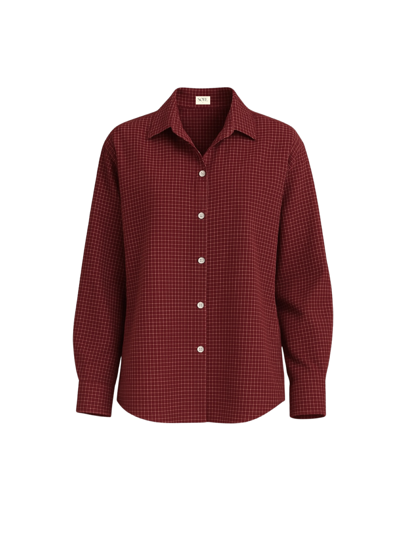 GRID SHIRT LS // POINSETTIA
