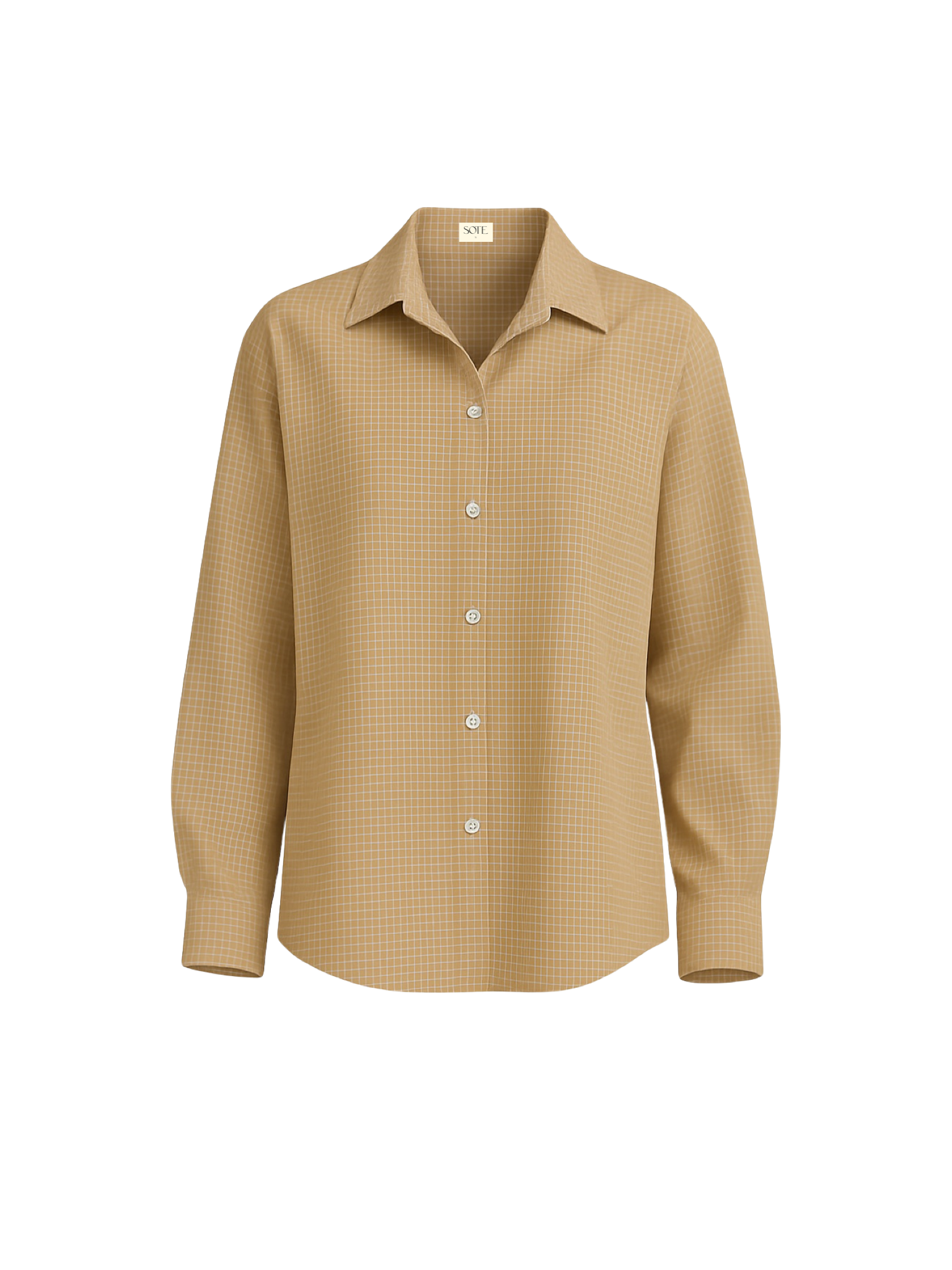 GRID SHIRT LS // KHAKI
