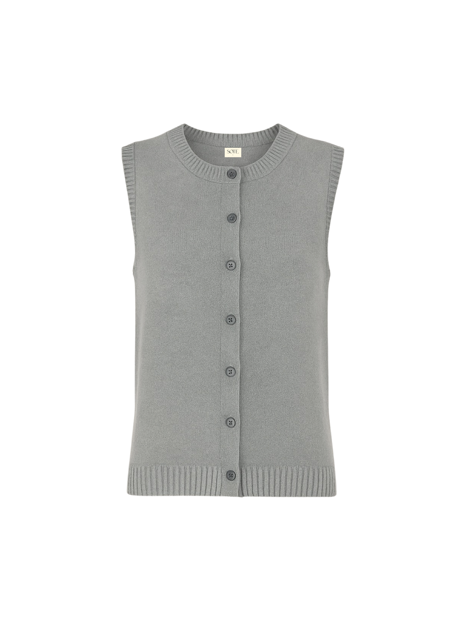 Weave Vest // Stone
