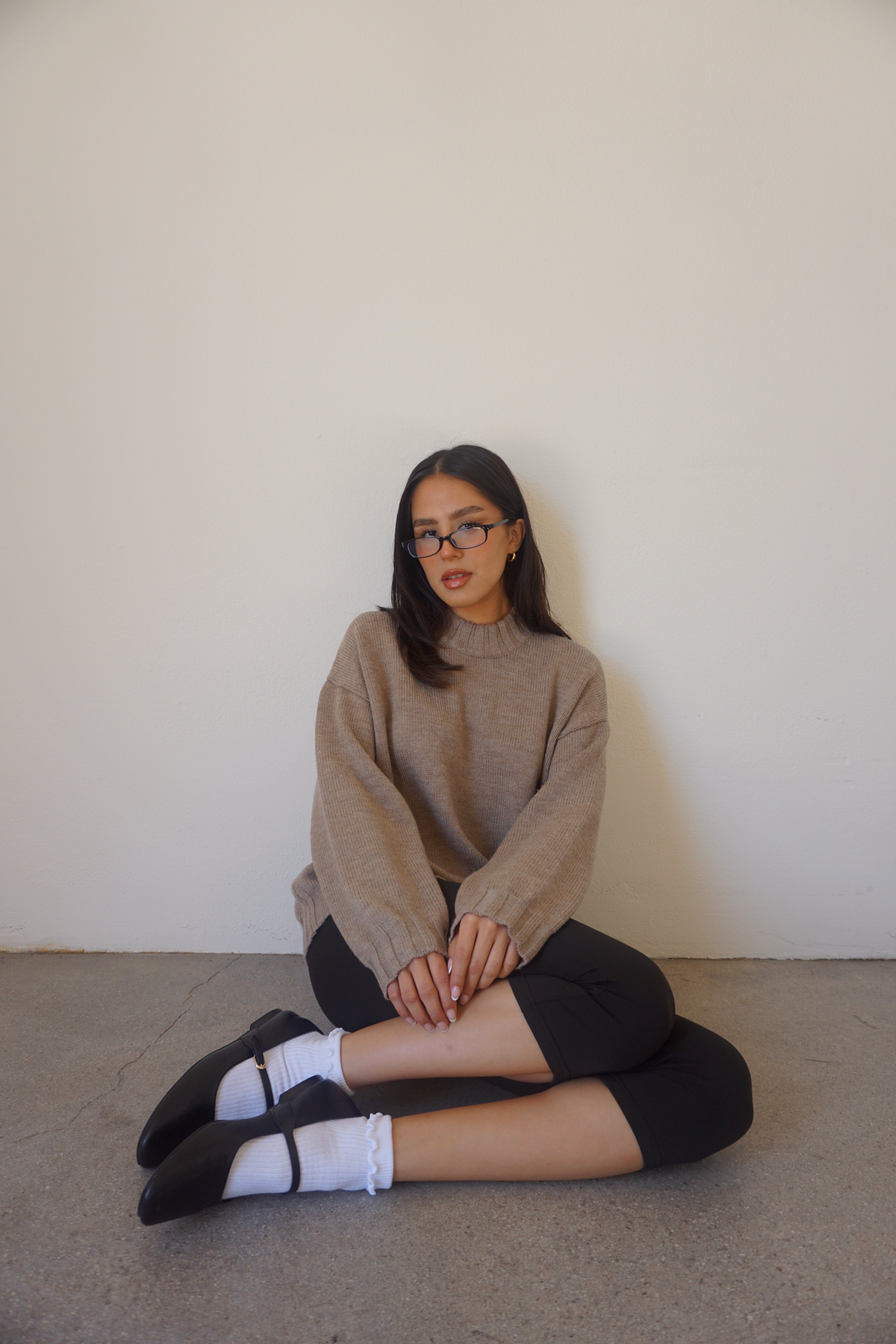 MOCK KNIT // TAUPE