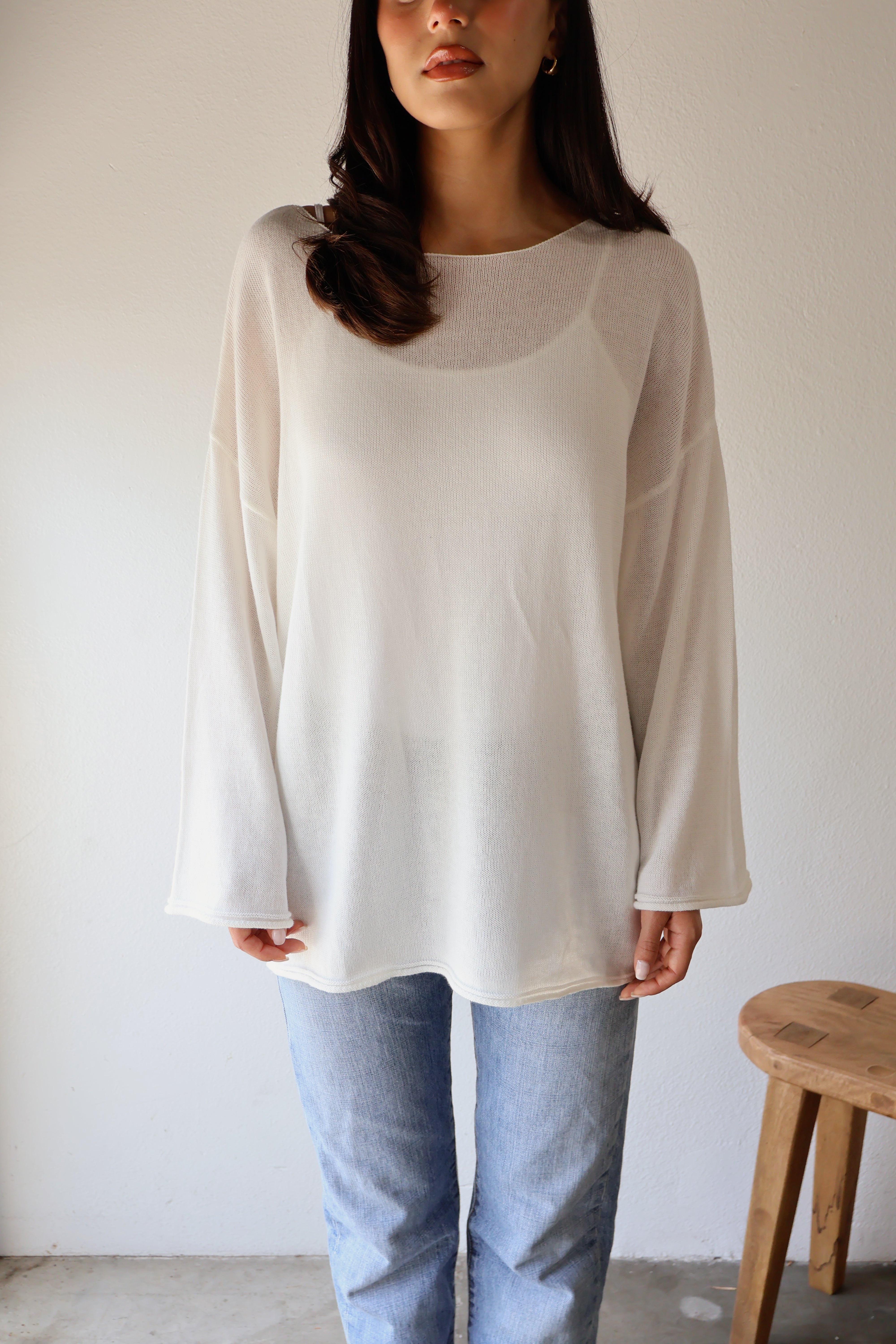 SOFTWEAR BOATNECK KNIT // CHALK