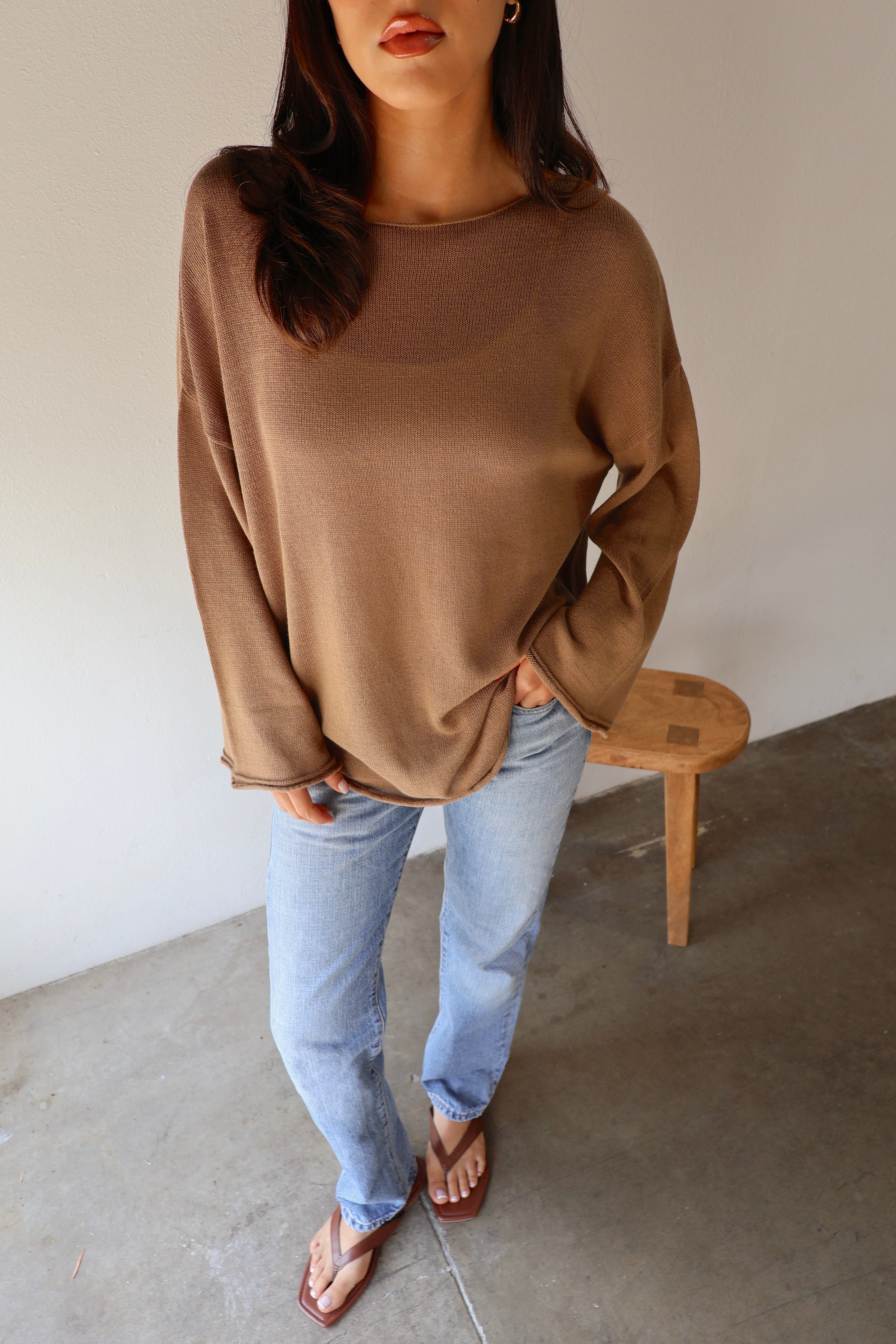 SOFTWEAR BOATNECK KNIT // CLAY
