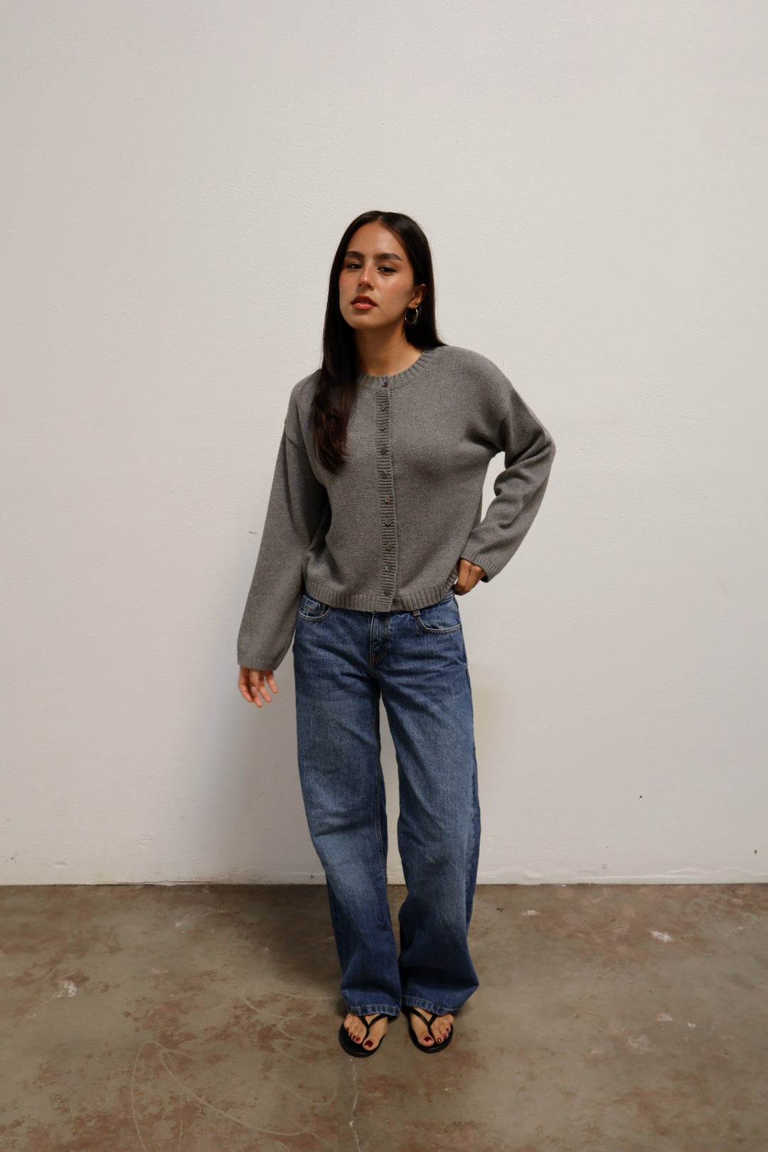 Weave Cardigan // Slate