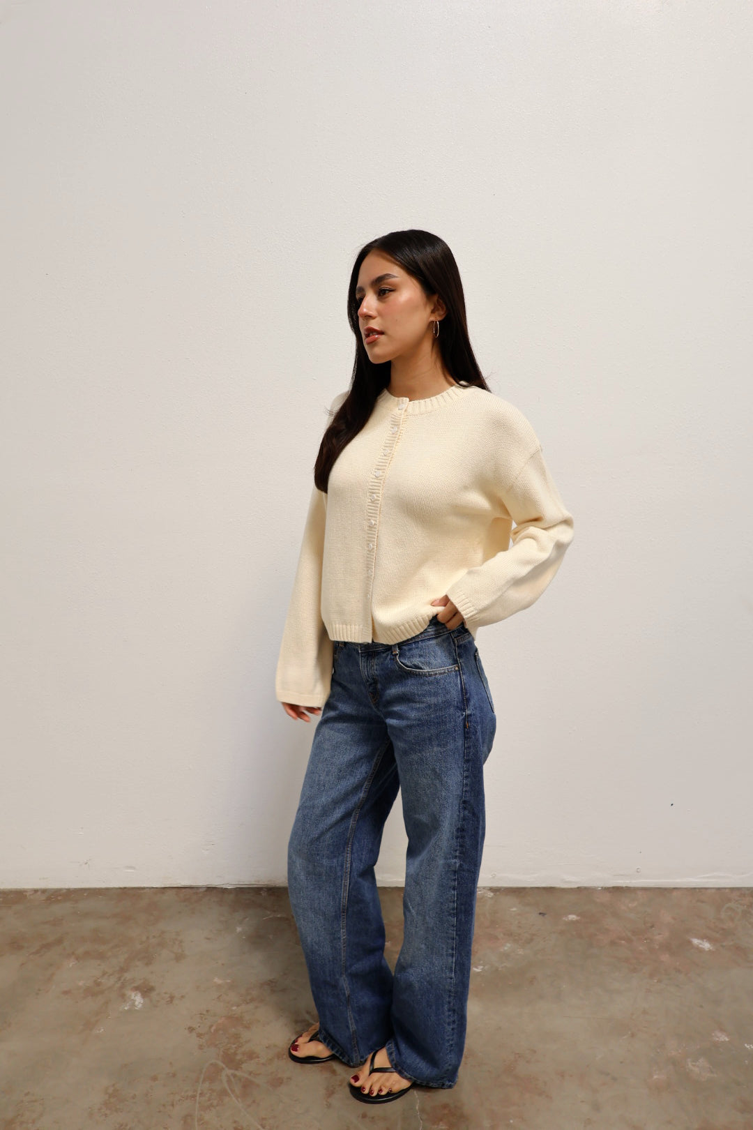 Weave Cardigan // Buttercream