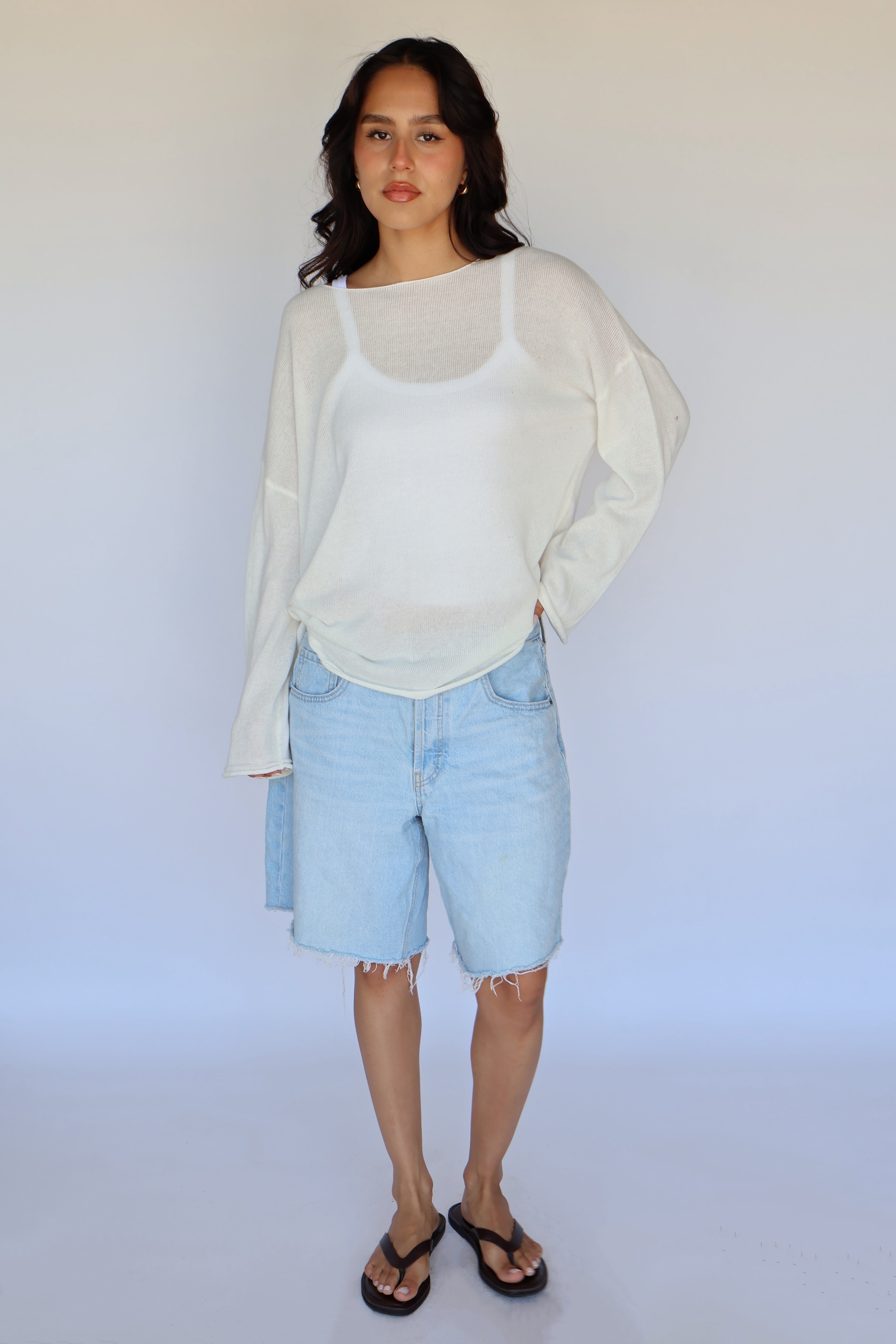 SOFTWEAR BOATNECK KNIT // CHALK