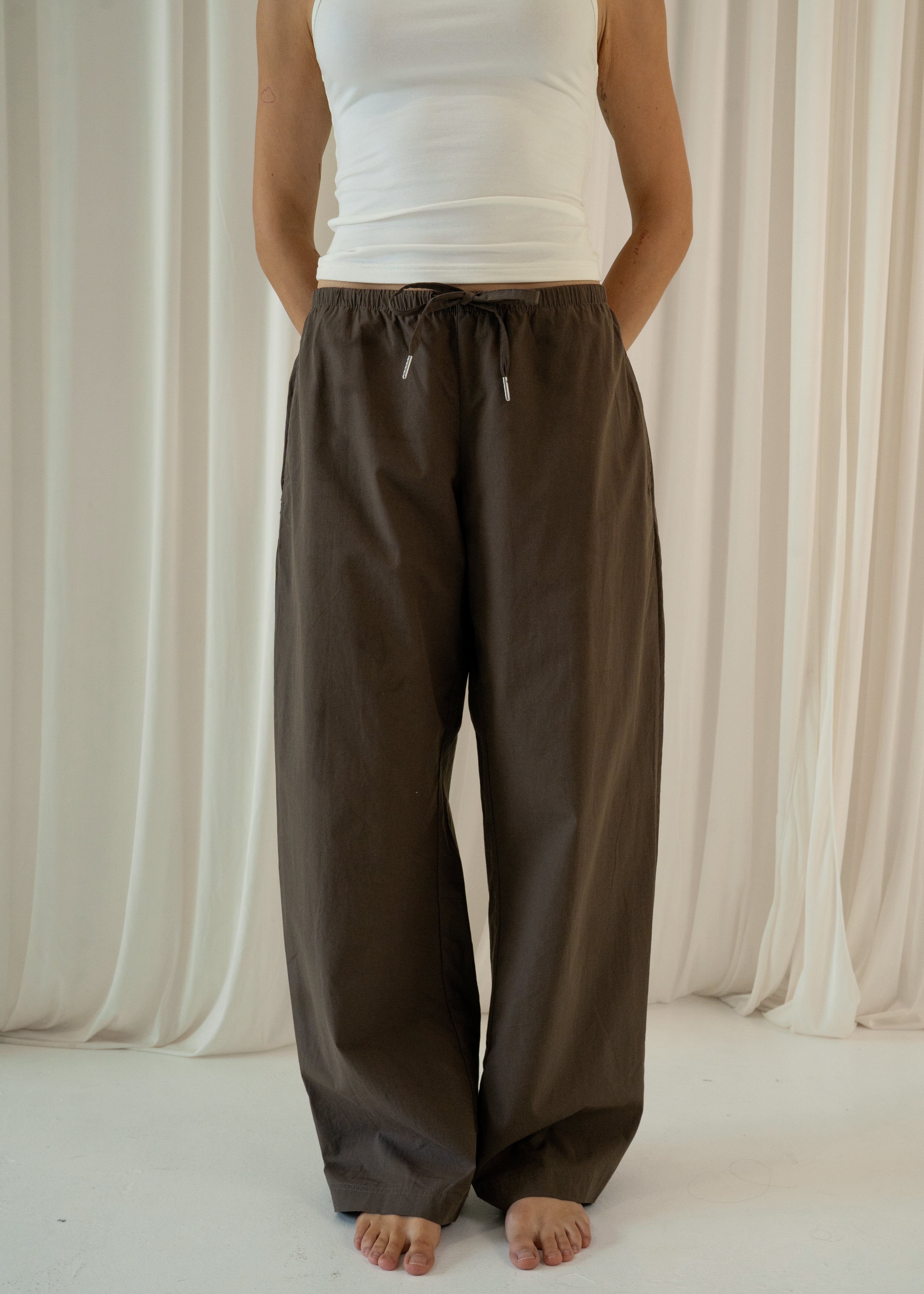 The Poplin Pant // Brown