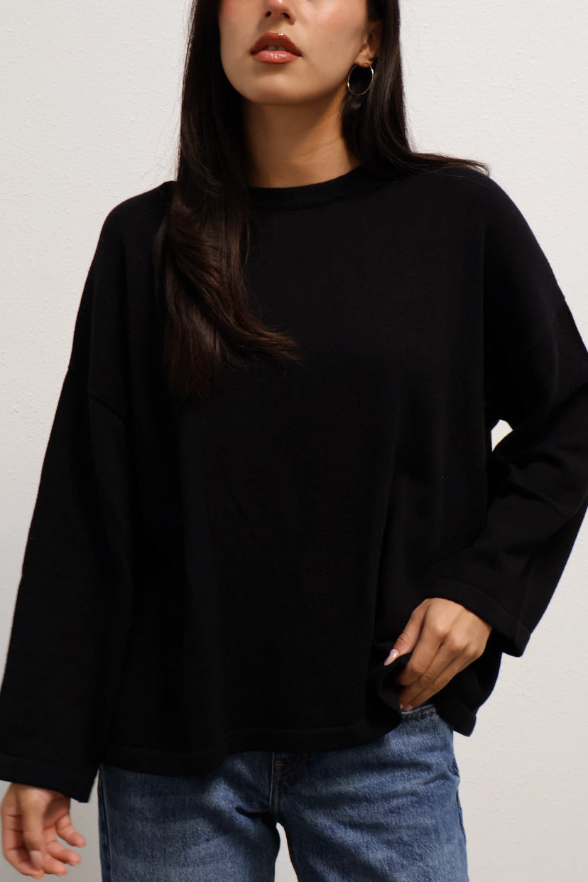Everyday Crew Knit // Onyx