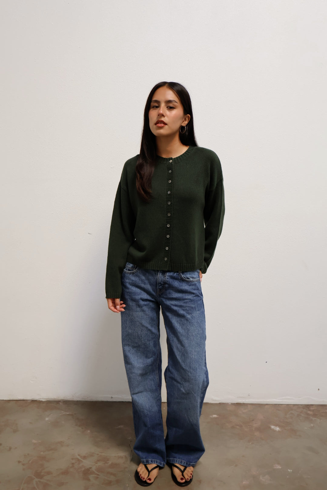 Weave Cardigan // Forest