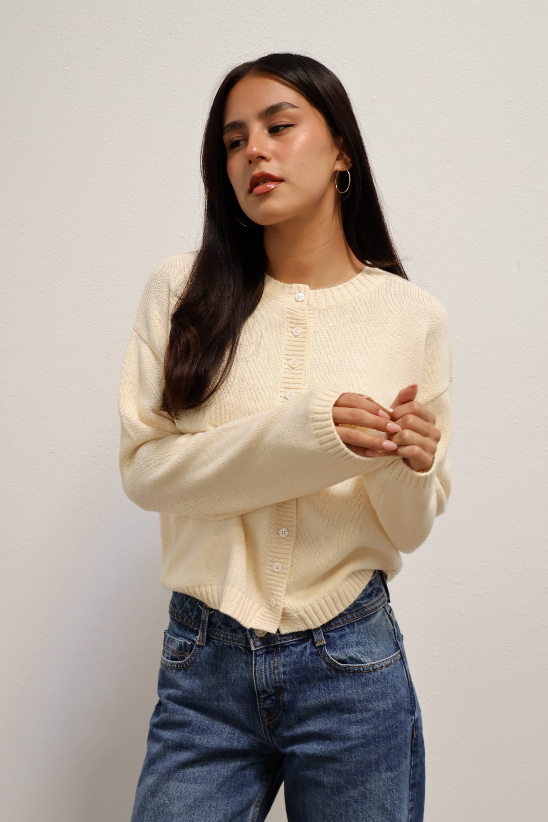 Weave Cardigan // Buttercream