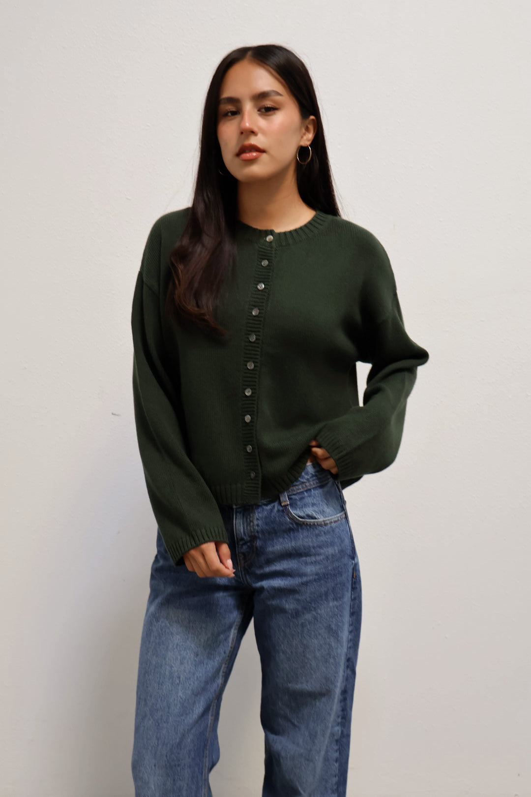 Weave Cardigan // Forest