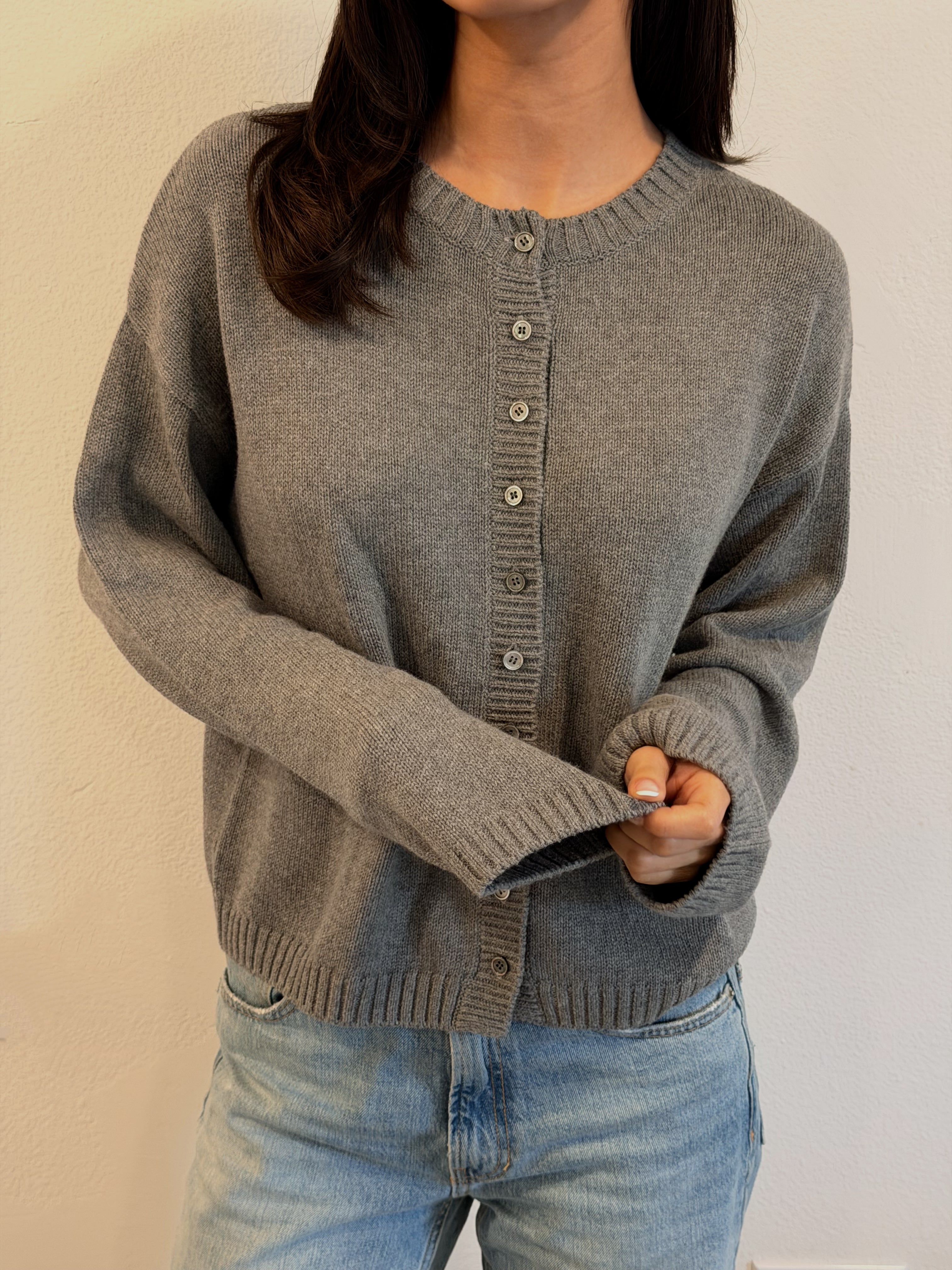 WEAVE CARDIGAN // SLATE